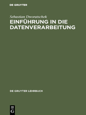 cover image of Einführung in die Datenverarbeitung